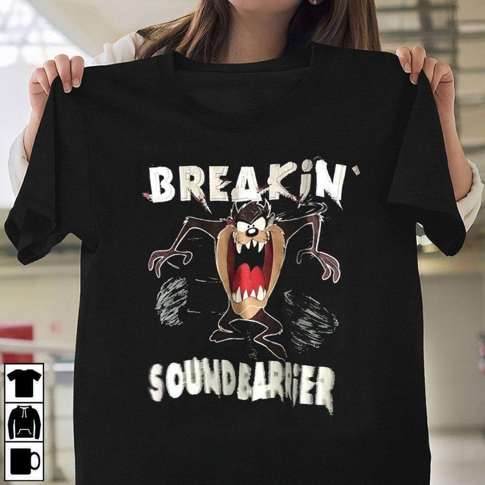 Tasmanian Devil Sound Barrier Cartoon Fan Gift Unisex T-Shirt